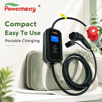 Chargeur EV portable 11 kW 16 A Type 2 triphasé 400 Vca 50 Hz IP67 avec câble de 5 m pour applications de charge domestique et de garage en Europe