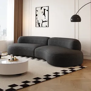 Ensemble de canapé de salon de <span class=keywords><strong>luxe</strong></span> moderne en acier inoxydable et bois Design d'entraîneur avec tissu de matériau de remplissage en éponge - Product Image 1