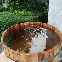 PineまたはCanadian Red Cedar Barrel Hot Tub浸漬機能浴槽 & 渦潮販売