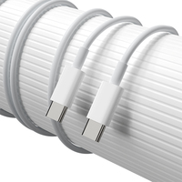 Câble de charge rapide 3A TPE PD type-c à type-c 1 mètre blanc CE RoHS USB type C câble Android
