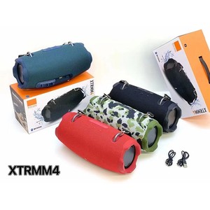 ลำโพงบลูทูธพกพา XTRMM4 ผ้าหุ้ม ลำโพงสเตอริโอสำหรับใช้งานกลางแจ้ง สายสะพายไหล่ เสียงเบสหนักแน่น ลำโพงไร้สาย - Product Image 1