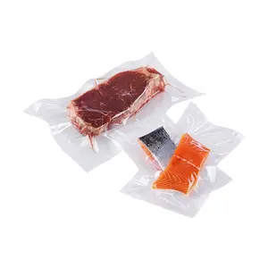 Nylon Polythene EVOH material film Vacuum Packed Three Side Sealed Meat Food Transparent Bag