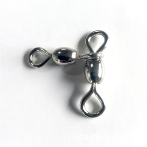 Émerillon de pêche en acier inoxydable à 3 voies, connecteur croisé robuste, <span class=keywords><strong>triple</strong></span> émerillon avec 11 tailles pour l'eau salée - Product Image 3