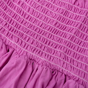 Abito Estivo in Maglia per <span class=keywords><strong>Neonati</strong></span> <span class=keywords><strong>Unisex</strong></span>, Personalizzato, Morbido, in Bambù, Ecologico, con Maniche a Petalo e Volant - Product Image 5