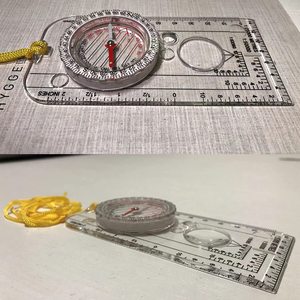 Brújula luminosa de lectura para adultos, mapa profesional con cordón, ideal para senderismo, <span class=keywords><strong>Camping</strong></span> - Product Image 2