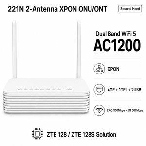 ZTE Home Gateway Optical Network Terminal ONT XPON Dual Band Used PCBA Board WIFI 5 <b>Router</b> ONU with 4GE+1TEL+2USB - Product Image 5