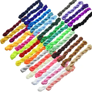 Wholesale HIgh Quality 1.0mm Macrame Shamballa Bracelet Nylon Durable Cord Beading Rattail Braided Chinese Knot String