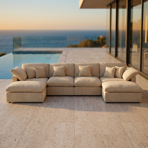 <span class=keywords><strong>Canapé</strong></span> modulaire moderne Cloud avec assise profonde pour la détente en appartement, incluant un <span class=keywords><strong>canapé</strong></span> modulaire Cloud et un <span class=keywords><strong>canapé</strong></span> Cloud - Product Image 5