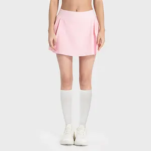 Nouveau Style femmes couleurs vierges à l'intérieur des poches Shorts doublure Badminton jupe 2024 séchage rapide Polyester Golf Tennis jupes plissées
