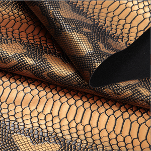 1.1mm <strong>Pythons</strong> Emboss PVC Leather Animal Snake Design Leather for Handbags Shoes - Product Image 1