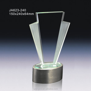 Personalizar el diseño de trofeo de Metal hecho K9 de cristal y plata Base de Metal recuerdo Trofeos Copa para Oscar - Product Image 6