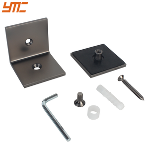 Clips Abrazadera de esquina Soportes de <span class=keywords><strong>vidrio</strong></span> L Bisagra Abrazaderas de <span class=keywords><strong>ducha</strong></span> Montaje de <span class=keywords><strong>vidrio</strong></span> templado Puerta de baño de esquina Clip de <span class=keywords><strong>vidrio</strong></span> de 90 grados - Product Image 3
