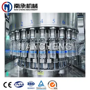 Ligne de production de machine de remplissage automatique de bouteilles en PET de 0,5 l 1l d'eau distillée minérale pure