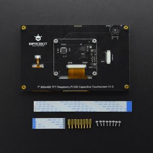 7 inch 800x480 <span class=keywords><strong>TFT</strong></span> DSi cảm ứng điện dung màn hình hỗ trợ Raspberry Pi 5/4B/3B +/3B - Product Image 2