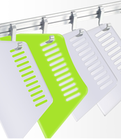 Spatule flexible en plastique couleur porcelaine pour enduit, mastic, résine époxy et travaux de bricolage