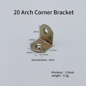 90 ° 135 ° vòm bằng đồng L đồ nội thất khung nối ốc vít khung tam giác góc phải hình ảnh khung gỗ khung - Product Image 3