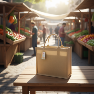 Borsa in tessuto multiuso Iln 33x42x18 cm, borsa riutilizzabile per la spesa - Product Image 3