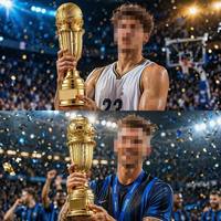 Trofeo de Resina y Metal de Primera Calidad para Torneos Deportivos, Set de Premios Personalizados para Baloncesto, Fútbol, Tenis, Voleibol, MOQ Flexible