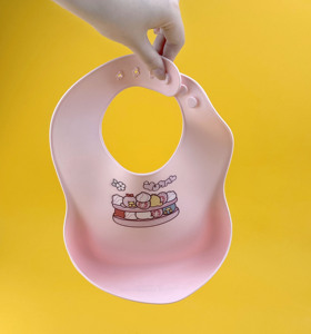 Babero de Silicona para Bebés, Libre de BPA, Impermeable, Duradero, Fácil de Limpiar, con Logotipo Personalizado, para Niños - Product Image 5