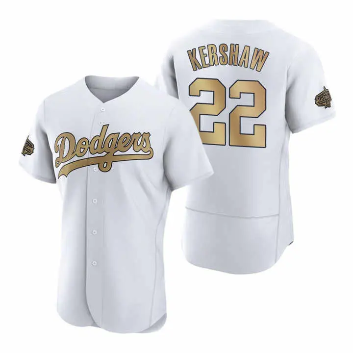 2022 All Star, venta al por mayor, camisetas de béisbol cosidas baratas, Los Ángeles 50 Mookie Betts 22 Kershaw 5 Freeman 6 Turner