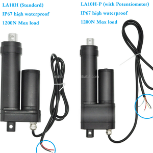 IP67 Étanche Haute Qualité <span class=keywords><strong>12V</strong></span> 24V Actionneur Linéaire Brosse 1200N Charge Max 3000rpm DC Moteur Électrique Aimant Permanent CE Rohs - Product Image 1