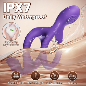 Cincin Vibrator Seksual yang Dapat Dipakai 10 Mode Stimulasi Listrik Pemijat Prostat Cincin Vibrator untuk Mainan Anal Dewasa - Product Image 6