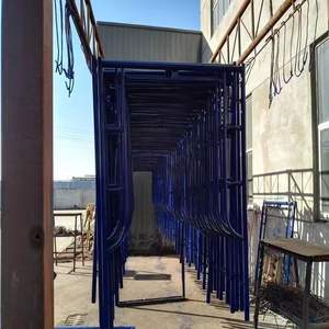 חוזק גבוה מתכוונן חם מטבל מסגרת מסגרת פיגומים מסגרת סולם פיגומים לבנייה - Product Image 5