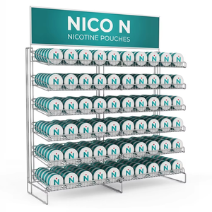 Support d'affichage personnalisé à 6 étagères en acrylique <span class=keywords><strong>pour</strong></span> sachets de nicotine, idéal <span class=keywords><strong>pour</strong></span> la vente de Snus et les boutiques de tabac - Product Image 4