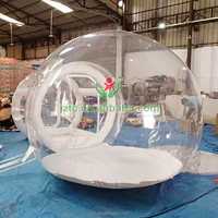 Château gonflable transparent Tongcai Fun House pour enfants, utilisation en extérieur, matériau PVC, respectueux de l'environnement, protection UV, ignifuge