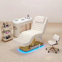 Table de massage électrique portable pour spa capillaire, lit de beauté, table de soin du visage, lit pour extensions de cils pour salon de beauté