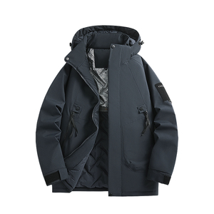 Chaqueta Impermeable con Capucha Desmontable, Elegante y Cálida para Invierno, Transpirable, Cortavientos, con Función de Control de Temperatura, Holgada y Cómoda - Product Image 4