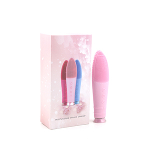 Silicone Facial Cleansing Brush USB Rechargeable Vibrating <b>Massage</b> Face Cleaner Portable Electric Skin Care <b>Tool</b> - Product Image 2