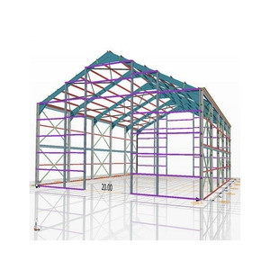 Structure industrielle en acier, toit métallique préfixe, usine/entrepôt/<span class=keywords><strong>atelier</strong></span> de construction de bureau, bon marché - Product Image 3