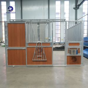 Fronts de box pour chevaux coulissants en acier Q235B MAISTEED avec mangeoire à foin pliable, protection anticorrosion 20 ans, remplissage en bambou - Product Image 2