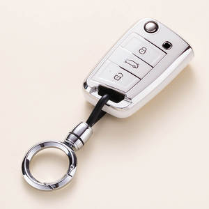 Housse de clé de voiture Volkswagen en TPU, Sagitar Tiguan L Bora Polo Tayron Lavida Lamando Golf <span class=keywords><strong>T</strong></span>-<span class=keywords><strong>Roc</strong></span> TACQUA Tharu - Product Image 6