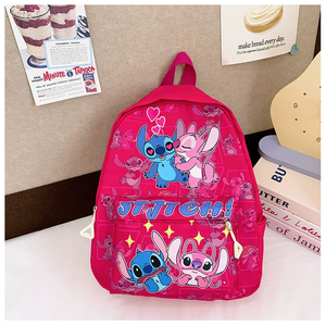 Ba lô đi học trẻ em Stitch Angel hoạt hình dễ thương, nhẹ, chống thấm nước, dung tích lớn, chất liệu nylon - Product Image 2