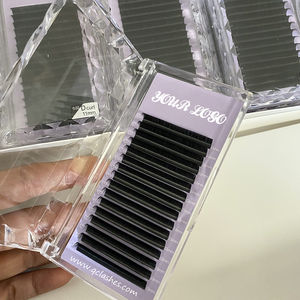 ขนตาปลอมแบบเส้นต่อเส้น ยี่ห้อไพรเวทเลเบล J B C D <span class=keywords><strong>M</strong></span> L Curl Classic Lash Trays สีดำด้าน กำมะหยี่ ขนนุ่มเหมือนขนมิงค์ สำหรับต่อขนตาแบบเส้นต่อเส้น - Product Image 6