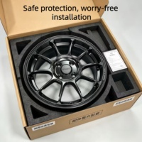 Rines Forjados, 15 y 16 Pulgadas, Color Gris Metálico, Diez Radios Cóncavos, Estilo JDM, 4x100, Rines Ligeros para Automóvil