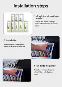 Cartouche d'encre compatible 775 ml avec puce, encre pigmentée pour imprimante HP Designjet Z6200 Z6600 Z6800, cartouche remanufacturée - Product Image 5