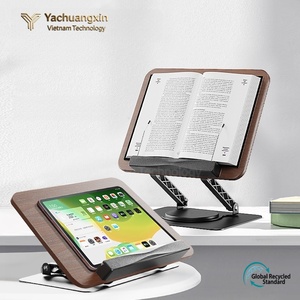 Wood & Aluminum Modern <b>Foldable</b> Portable Outdoor Reading Stand for <b>Garden</b> and Park Use - Product Image 5