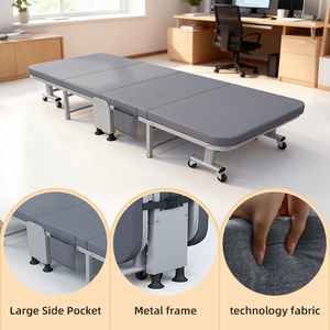 家具工場シングルオフィス昼寝スポンジ折りたたみベッド重いローディング折りたたみ壁ベッドソファカムベッド - Product Image 2