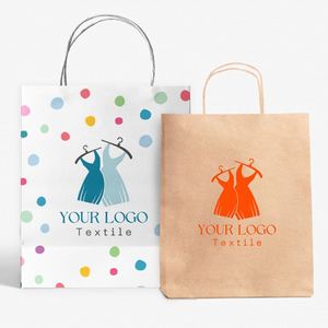 RTS Manufacturer Custom Takeaway Pink Small Paper <b>Bags</b> Kraft Paper <b>Bags</b> for Fast Food Packaging Take Away With Embossed Logo - Product Image 3
