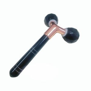 Rodillo Masajeador Facial 3D para Lifting Facial, Rodillo de Jade Obsidiana Negra Facetado para la Cara - Product Image 5
