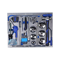 Ensemble de 424 outils mécaniques industriels de qualité supérieure avec 6 plateaux en EVA bleus pour tiroirs de rangement d'outils
