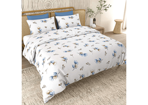 Funda de Almohada con Estampado Floral de 108X108 Pulgadas, Decoración India para el Hogar, Impresión a Mano con Bloques, Trabajo con Hilos, Fundas de Almohada Personalizadas para Sofá - Product Image 2