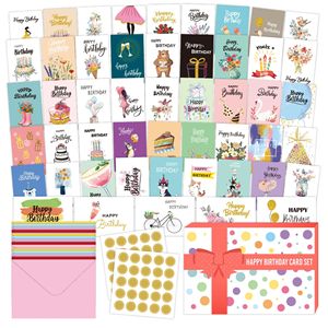 Cartes de vœux d'anniversaire amusantes et écologiques personnalisées en gros avec enveloppes - Product Image 4