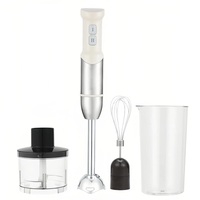 Mixeur Plongeant Électrique 400W, Batteur à Main 4-en-1 pour Cuisine, Ensemble Mixeur Plongeant Haute Vitesse