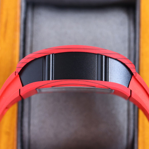 Reloj de Pulsera de Lujo para Hombre 2026: El Más Nuevo y Moderno con Caja Roja, Esfera Esqueletizada, Correa de Goma y Mecanismo Automático Intrincado - Product Image 4