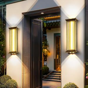 Lampes murales d'extérieur solaires contemporaines Simplicité Étanche Creative Balcon Couloir Cour Villa Porte Hôtel - Product Image 4