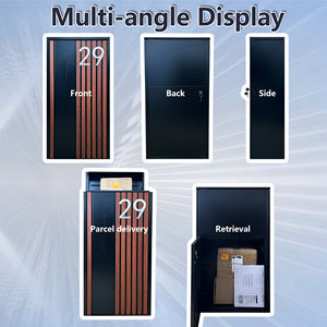 Boîte aux lettres extérieure extra-large pour <span class=keywords><strong>la</strong></span> réception de <span class=keywords><strong>colis</strong></span>, boîte de livraison de <span class=keywords><strong>colis</strong></span> moderne pour le porche, boîte de livraison de <span class=keywords><strong>colis</strong></span> exquise - Product Image 4